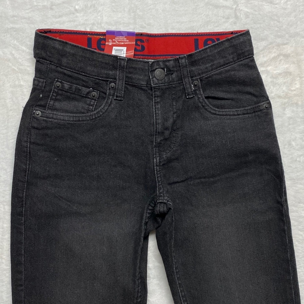 Levis Boys 511 Slim Flex Stretch Jeans Black Size 7 Regular NWT - Picture 6 of 12